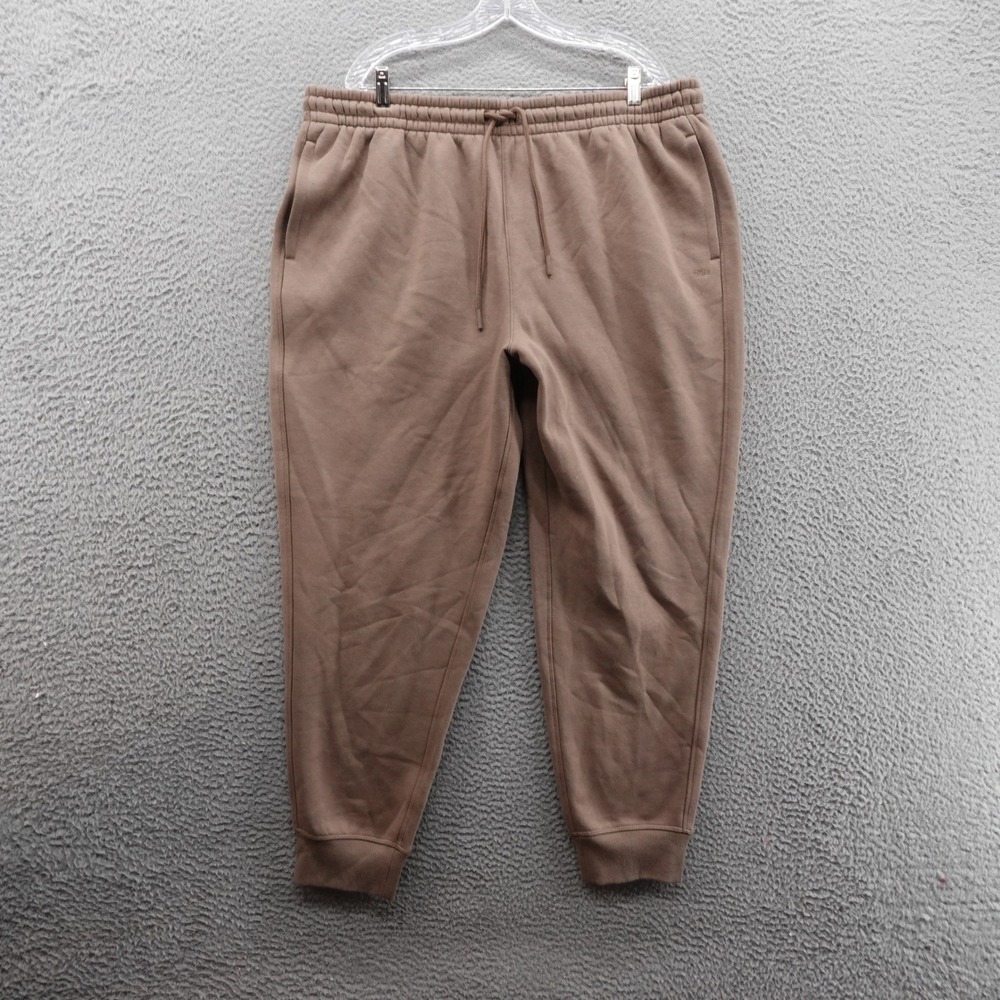 DSG Mens Classic Fleece Jogger Pants XXL Warm Almond Brown NEW